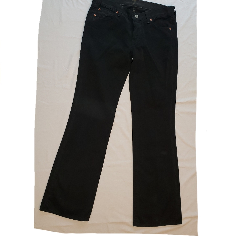 EUC 7 For All Mankind Black Jeans Size 29